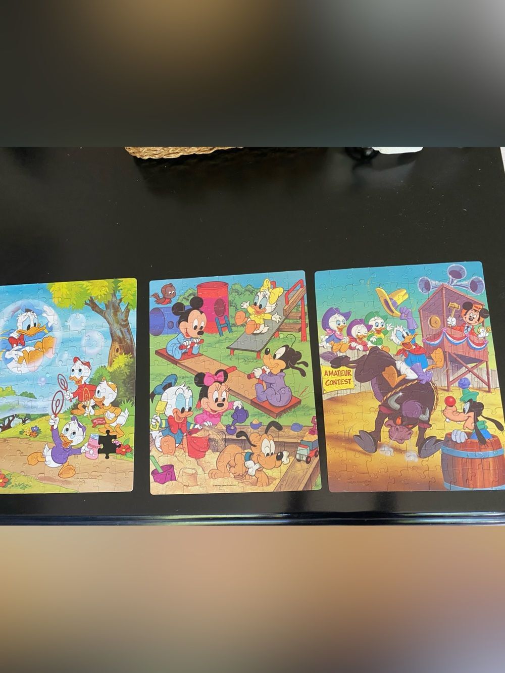 Vintage 1984 Disney Golden 100 Jigsaw Puzzle Lot Donald Huey Dewey Missing piece